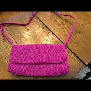 J.Crew NWT Florence beaded clutch in Soft Azalea